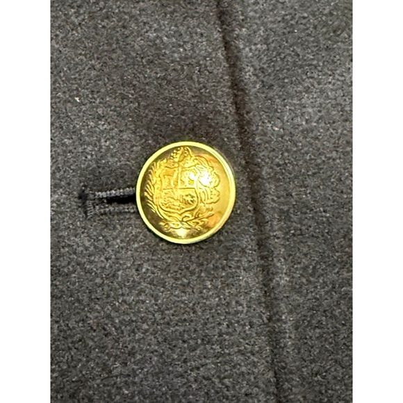 Tommy Hilfiger Women's Sz Large Single Breasted Coat Black Gold Buttons $315 - Picture 7 of 11